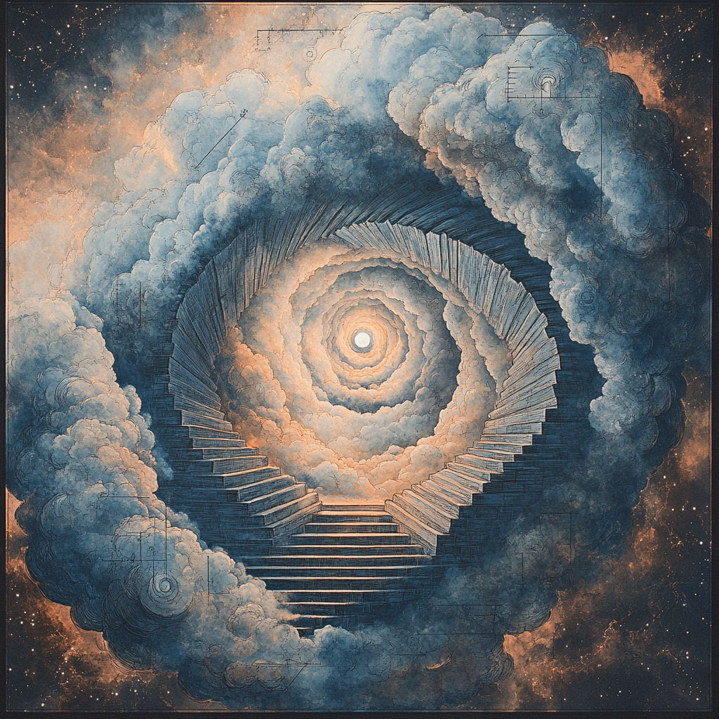 Michelangelo Inspired Celestial Tidal Vortex Numbered painting kits