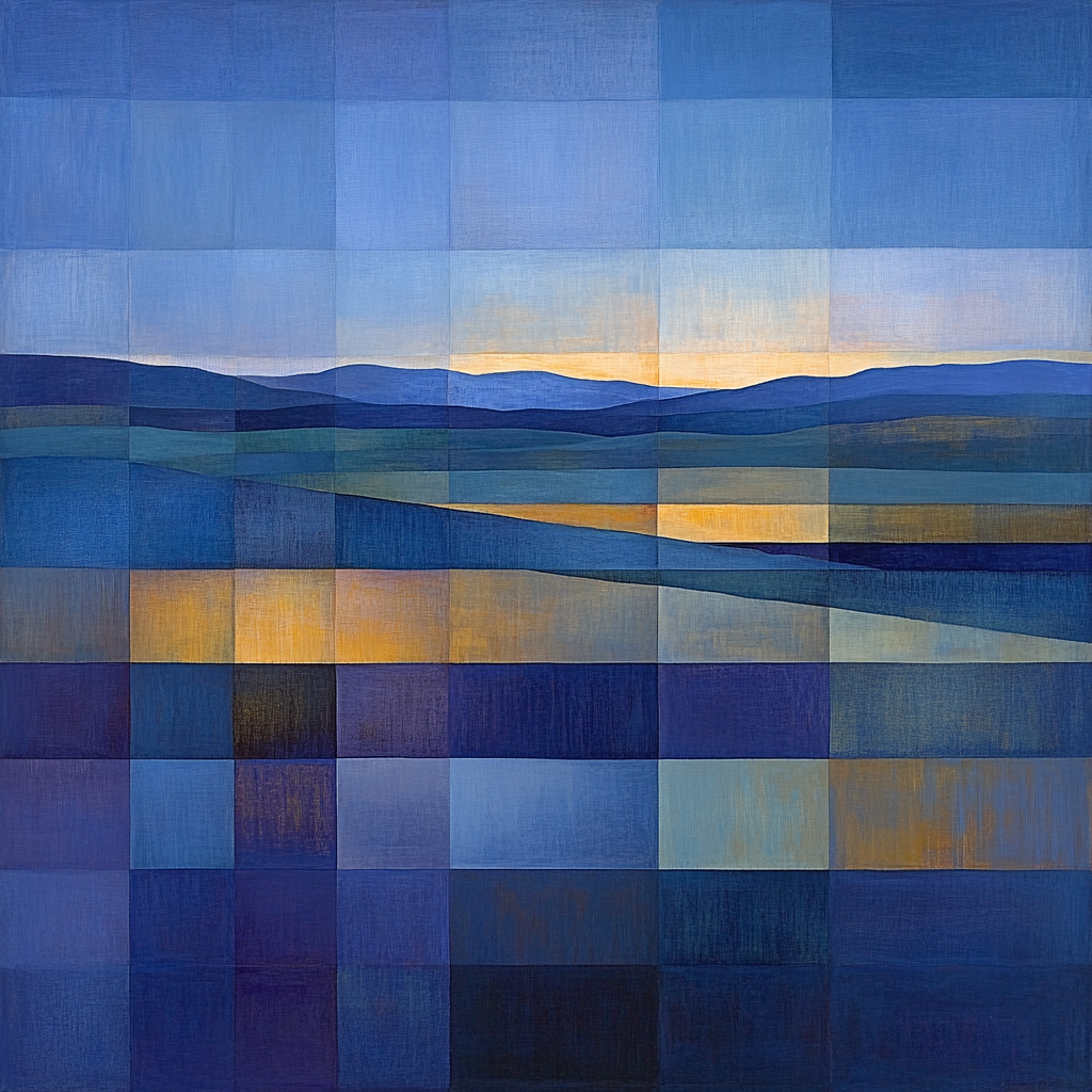 Paul Klee Inspired Chromatic Night Voyage DIY paint by numbers