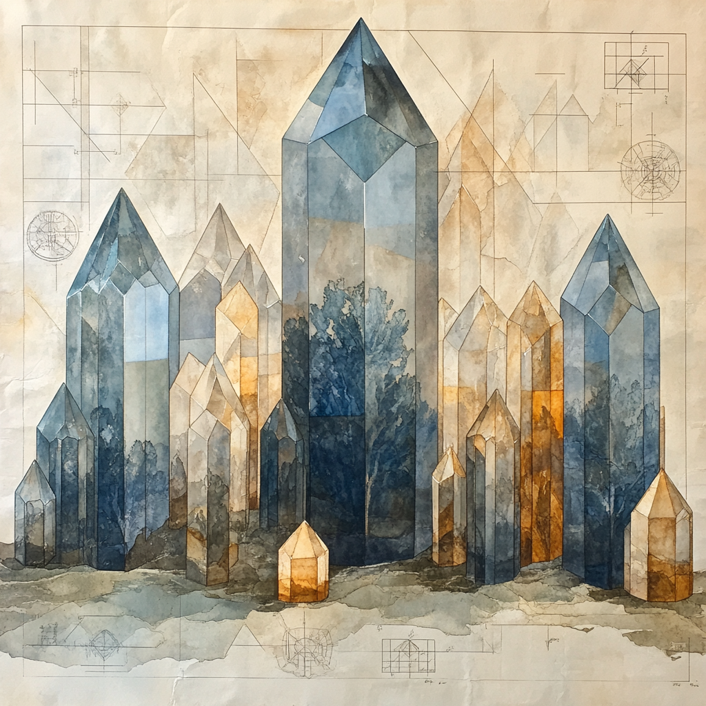 Leonardo Da Vinci Inspired Harmonic Crystal Orchard paint by numbers