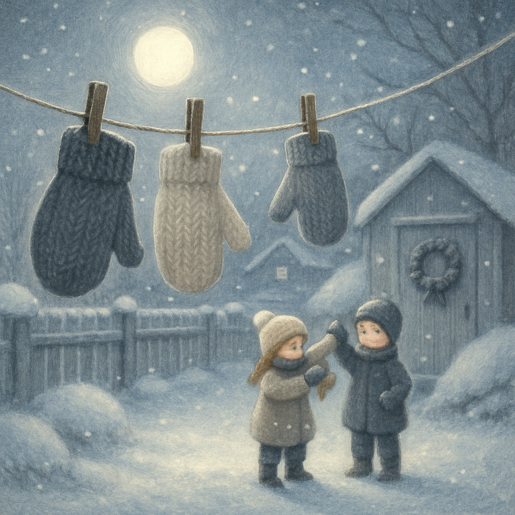 Mittens And Moonbeams DIY paint by numbers