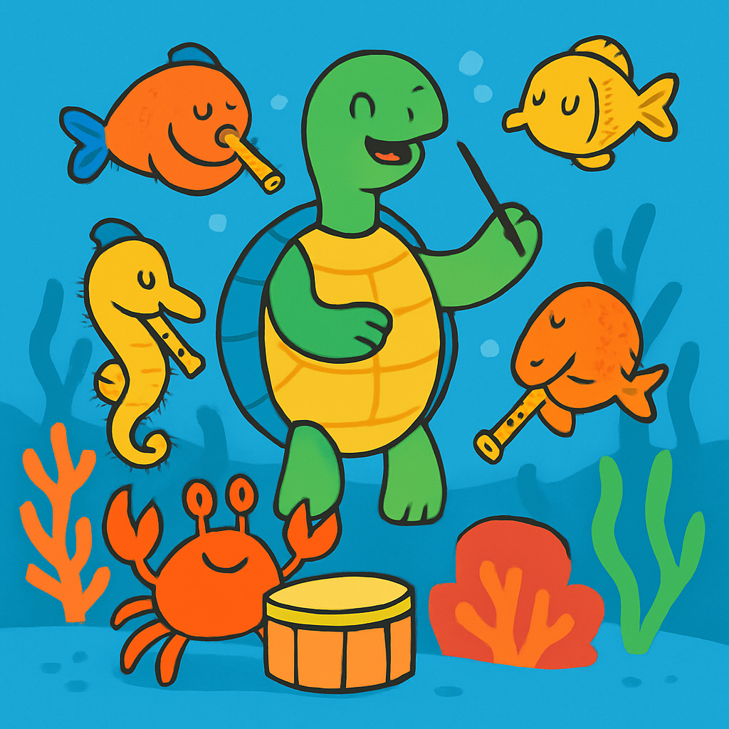 Coral Reef Orchestra Under The Sea Paint by numbers art