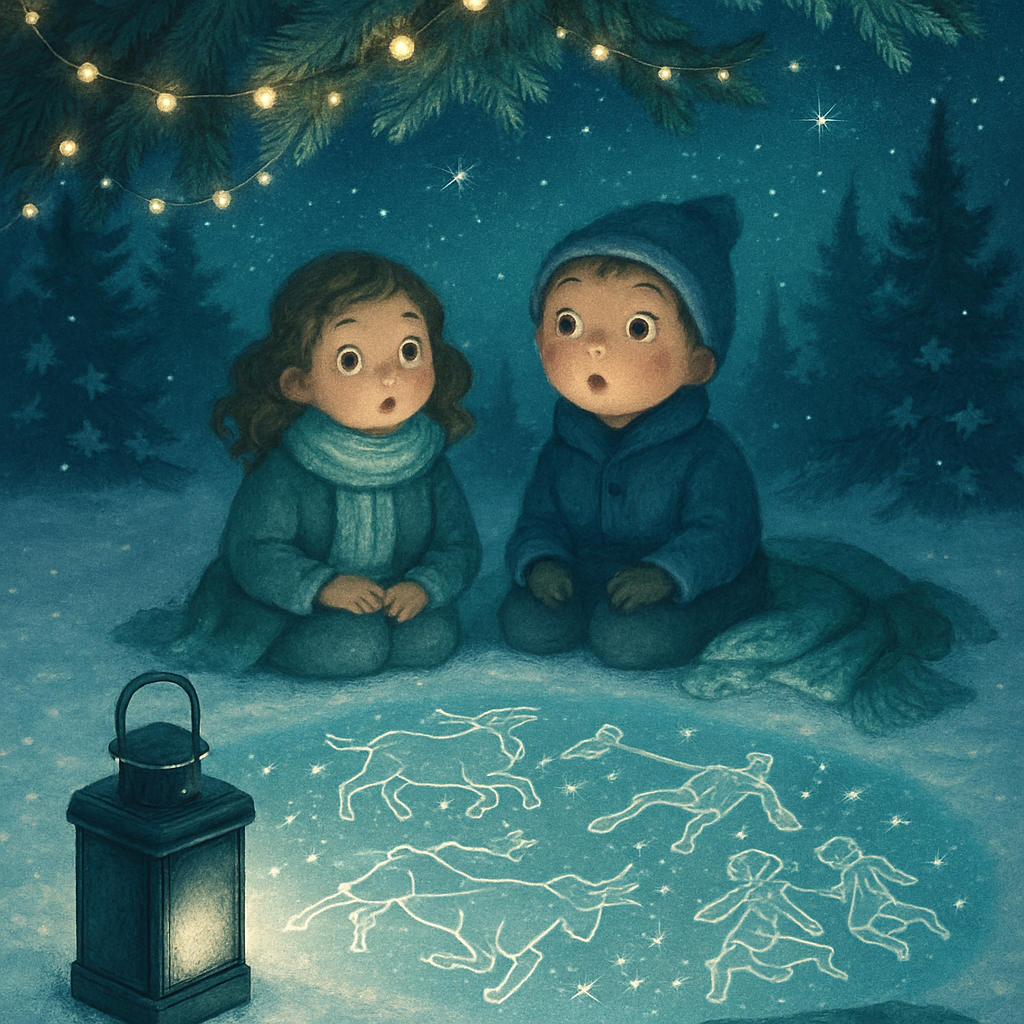 Pine Bough Planetarium Night painting number kit