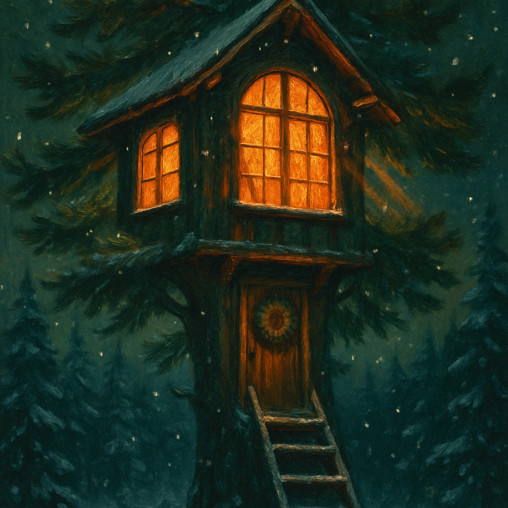 Midnight Pine Library painting number kit