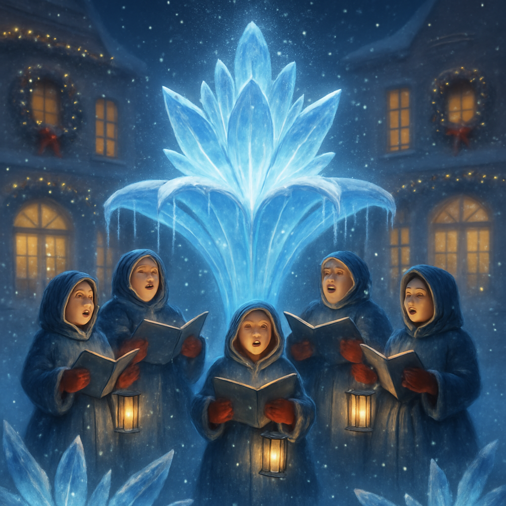 Crystal Choir Fountain Numbered painting kits