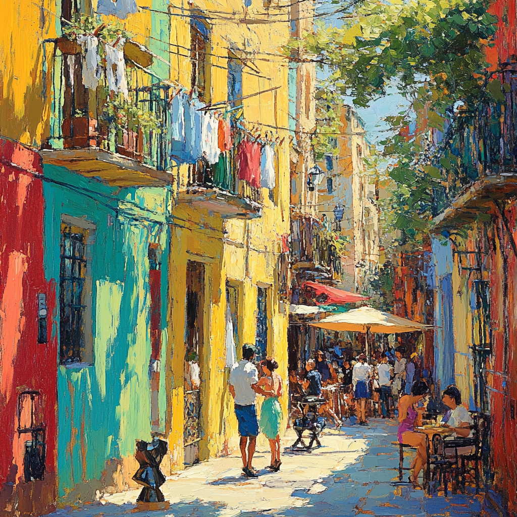 Caminito Colorful Street La Boca Buenos Aires Argentina DIY paint by numbers