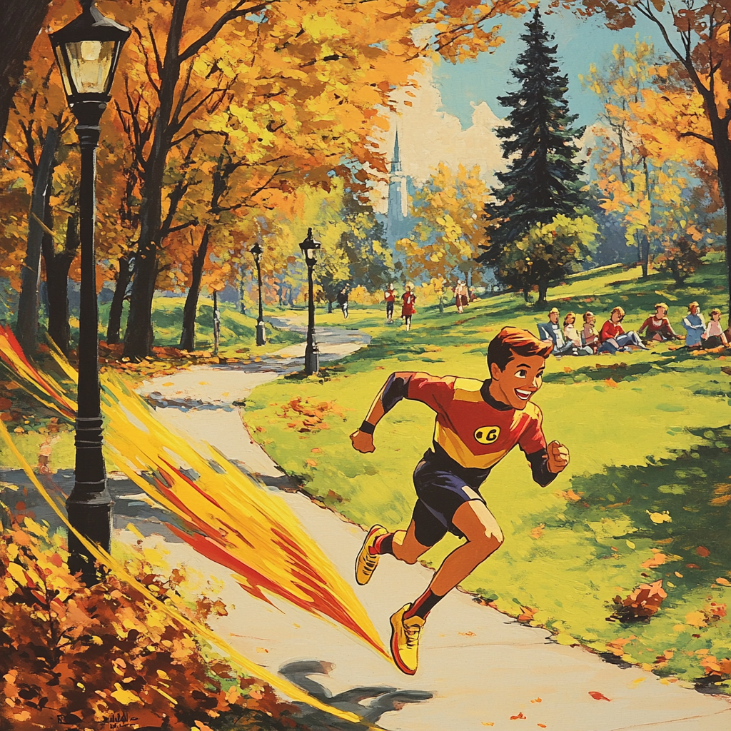 Dash Parr Park Sprint Challenge Disney Inspired Number painting