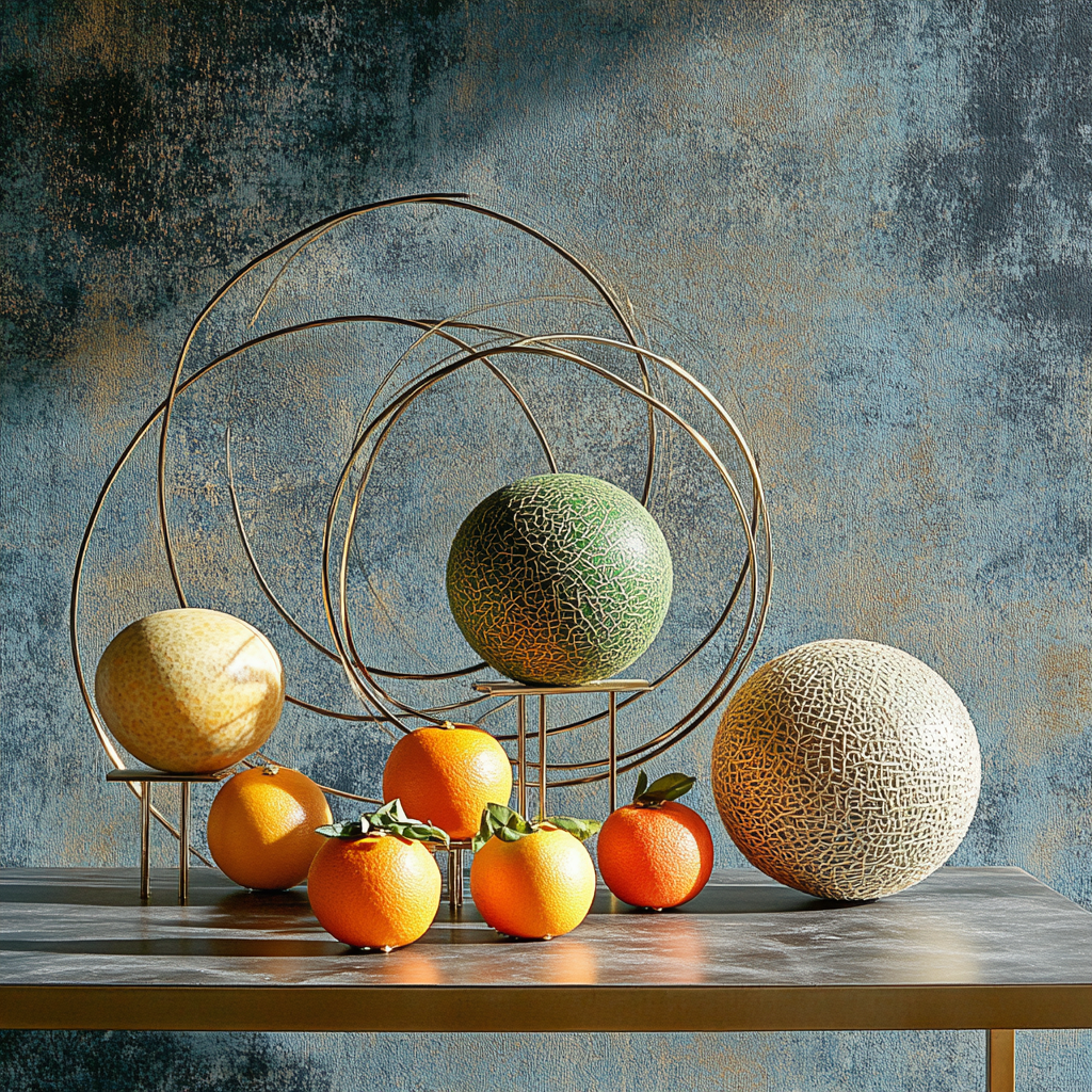 Paul Cezanne Inspired Planetary Still Life With Orbits painting number kit