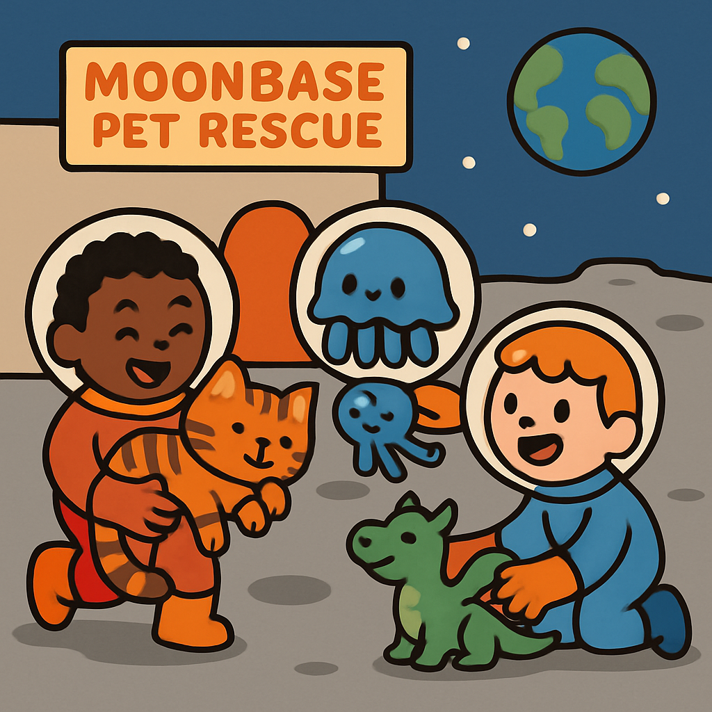 Moonbase Pet Rescue Squad Paint by numbers kits