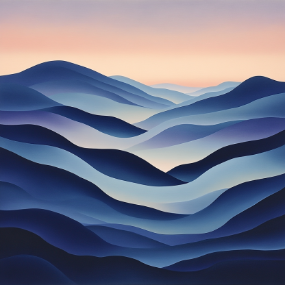 Frederick Varley Inspired Mist Rising From Indigo Mountain Pass Paint by numbers art