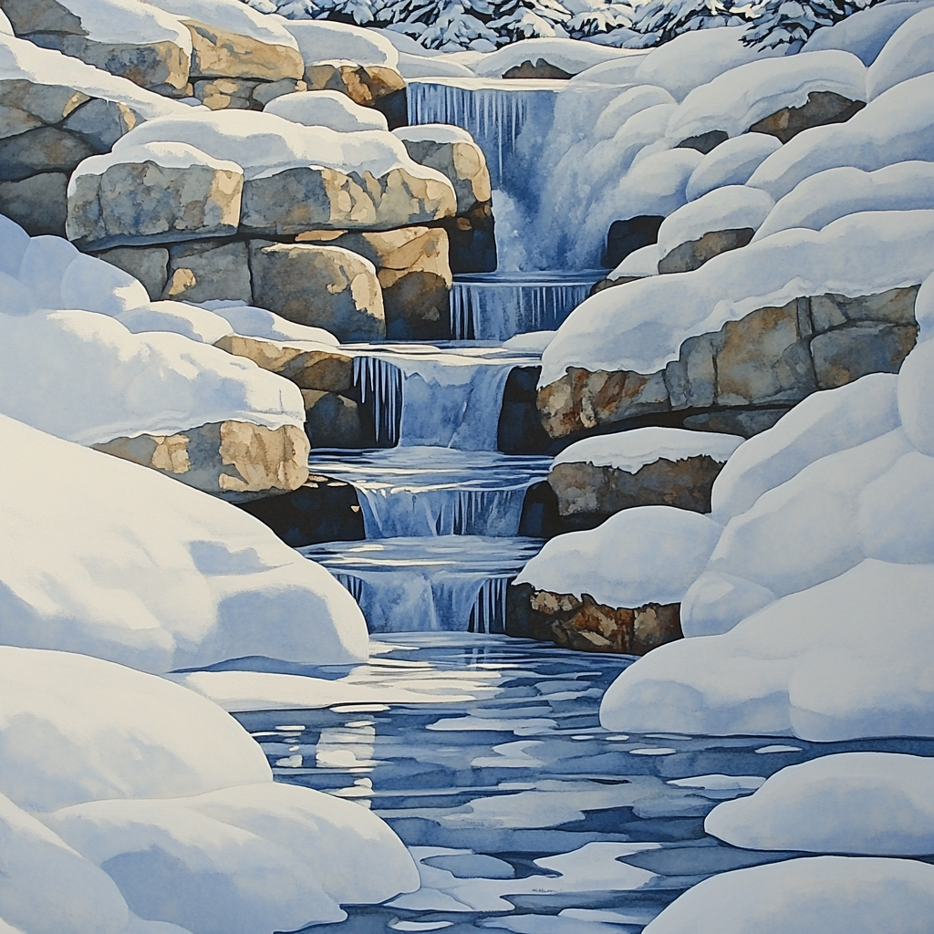 Leonardo Da Vinci Inspired Whisper Of Alpine Springs paint by color