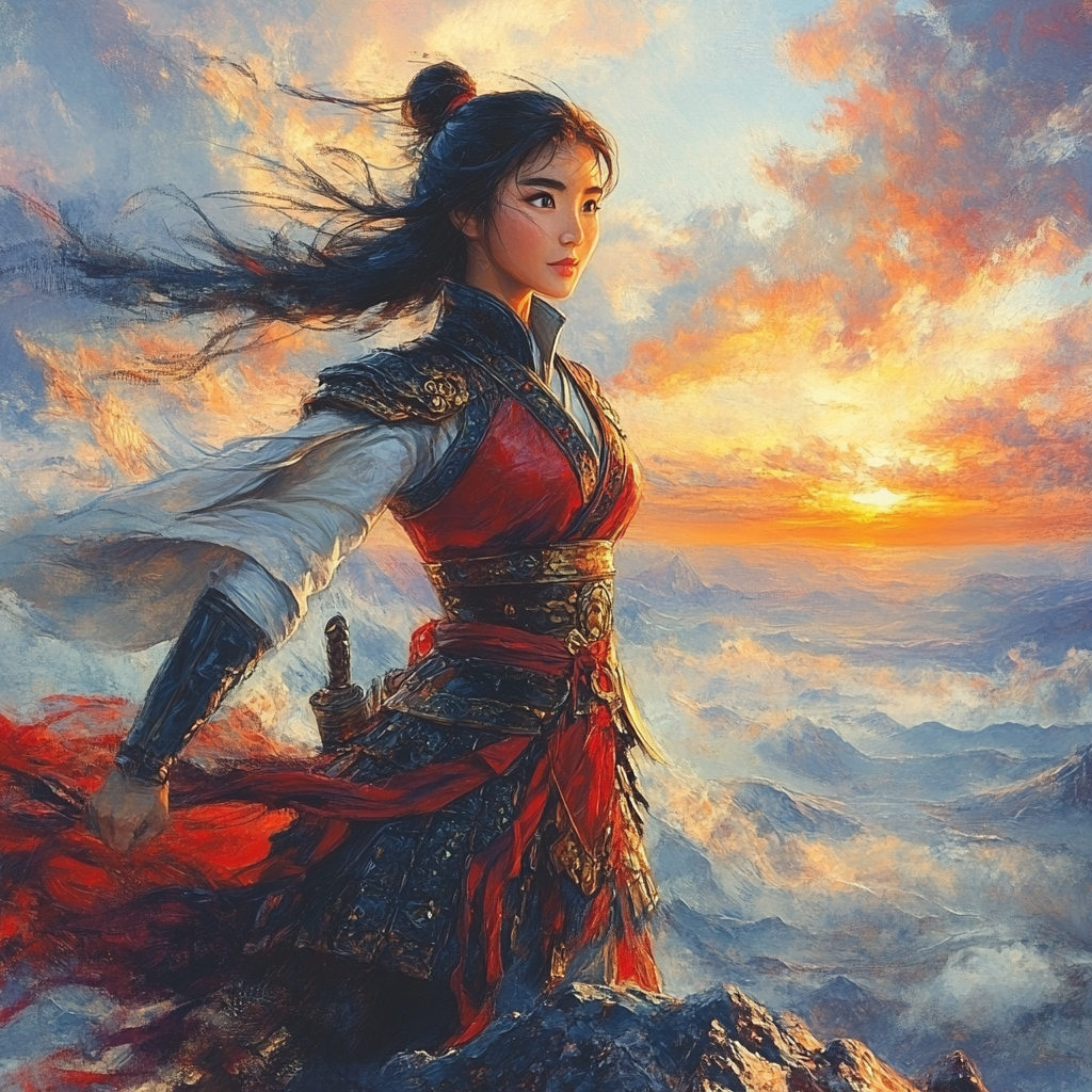 Mulan’s Honor And Courage - Disney Inspired paint by number