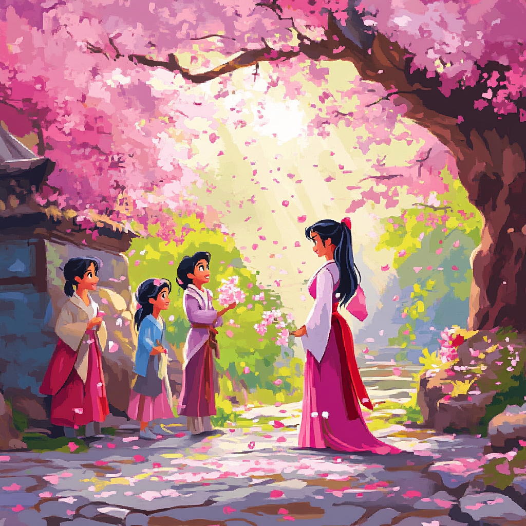 Mulan’s Blossoming Friendship - Disney Inspired painting number kit