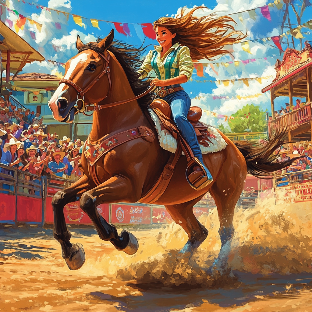 Jessie’s Rodeo Performance - Disney Inspired paint by color