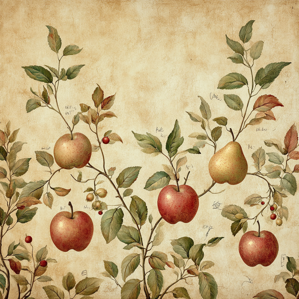 Leonardo Da Vinci Inspired Orchard Geometry painting number kit