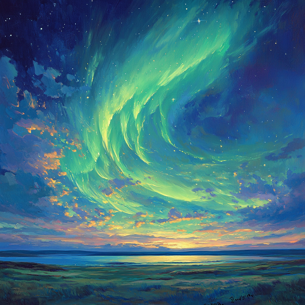 Leonardo Da Vinci Inspired Aurora Notes painting number kit