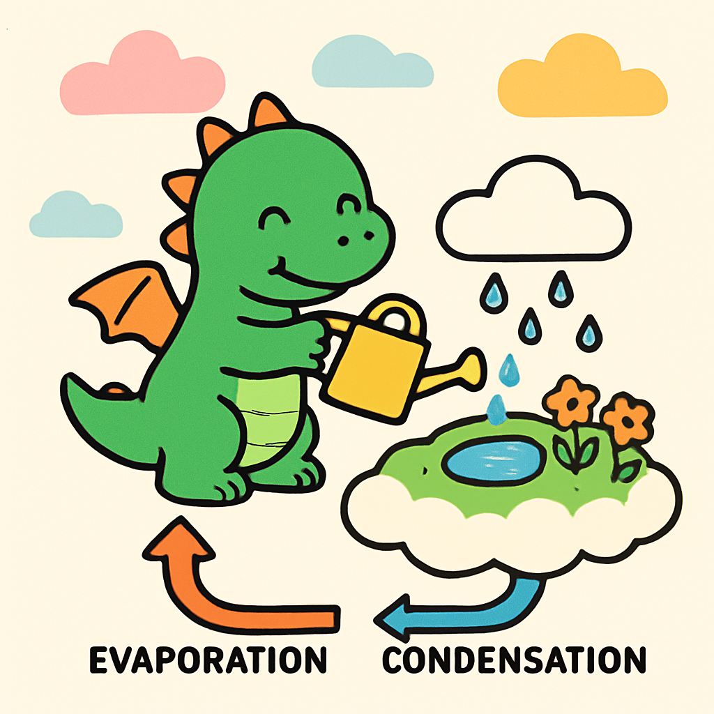 Cloud Garden Dragon And Rain Cycle Painting by numbers kit