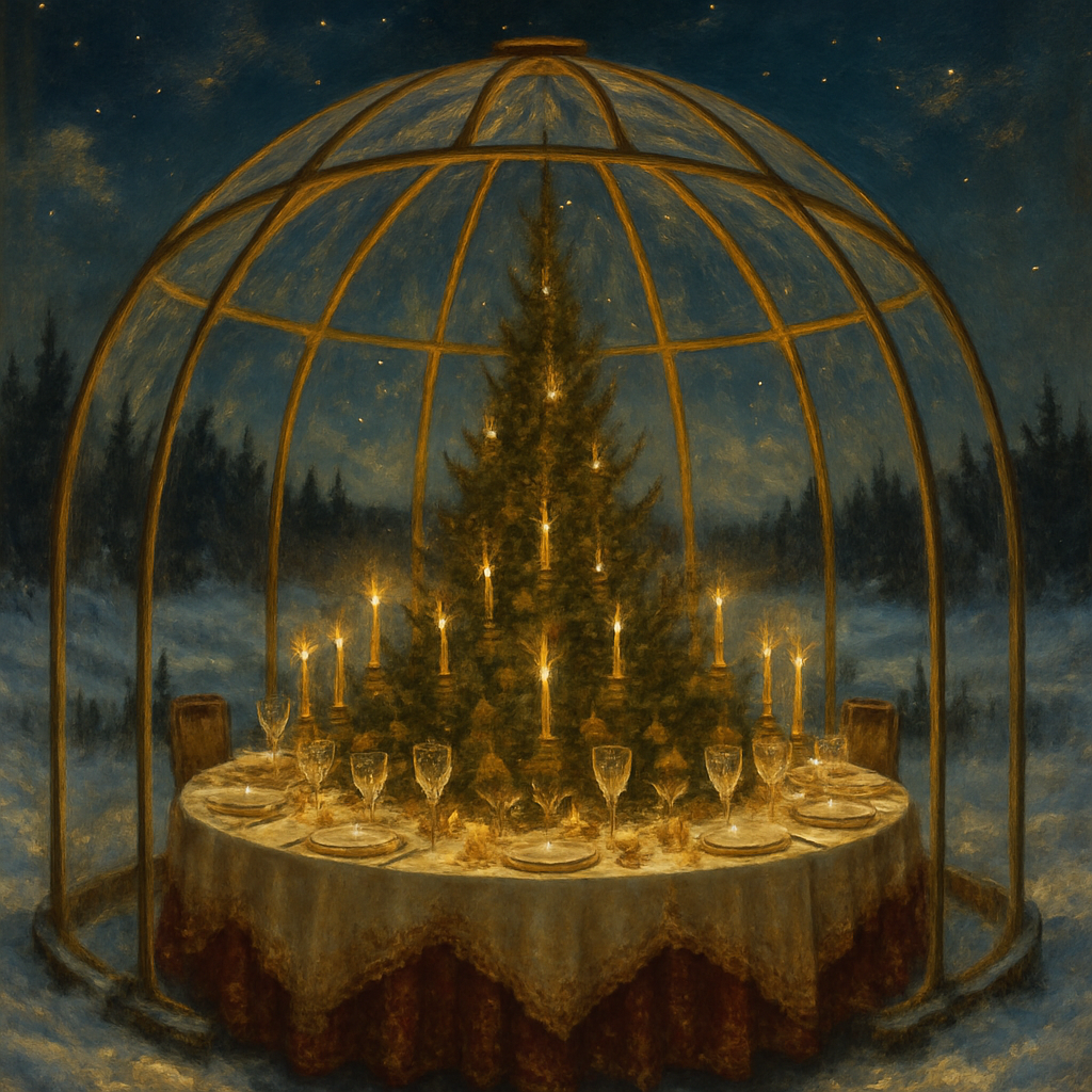 Winter Feast Beneath The Glass Dome Paint by numbers kits
