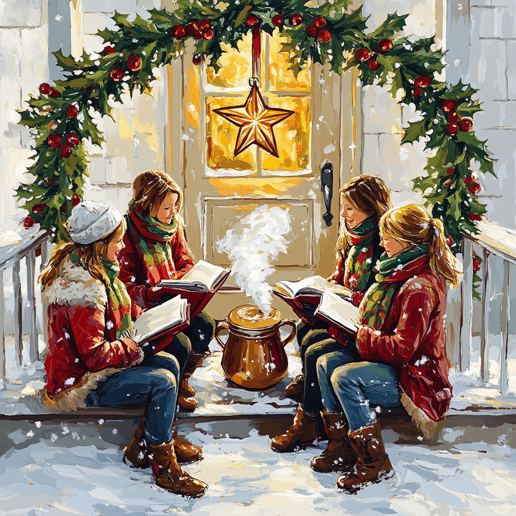 Midnight Cocoa Carol paint by number