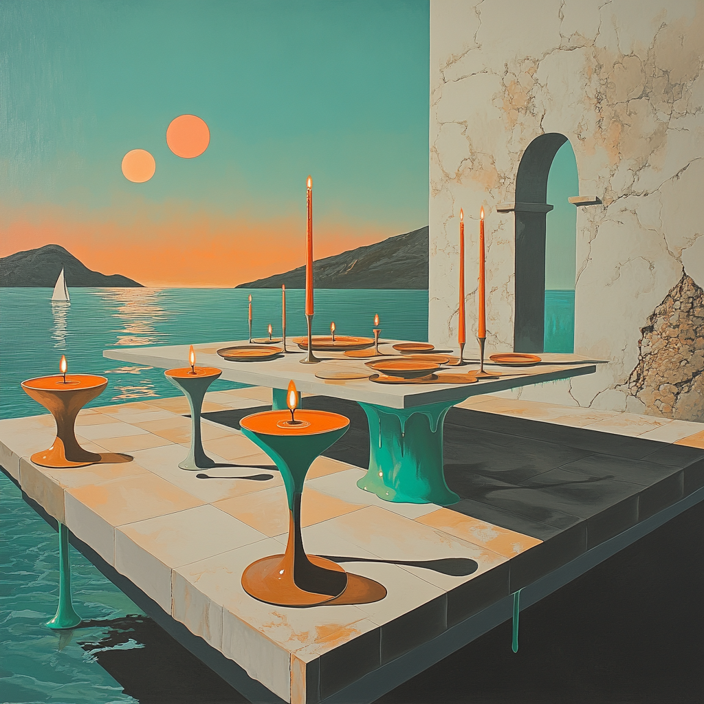 Salvador Dali Inspired Celestial Banquet Paint by numbers kits