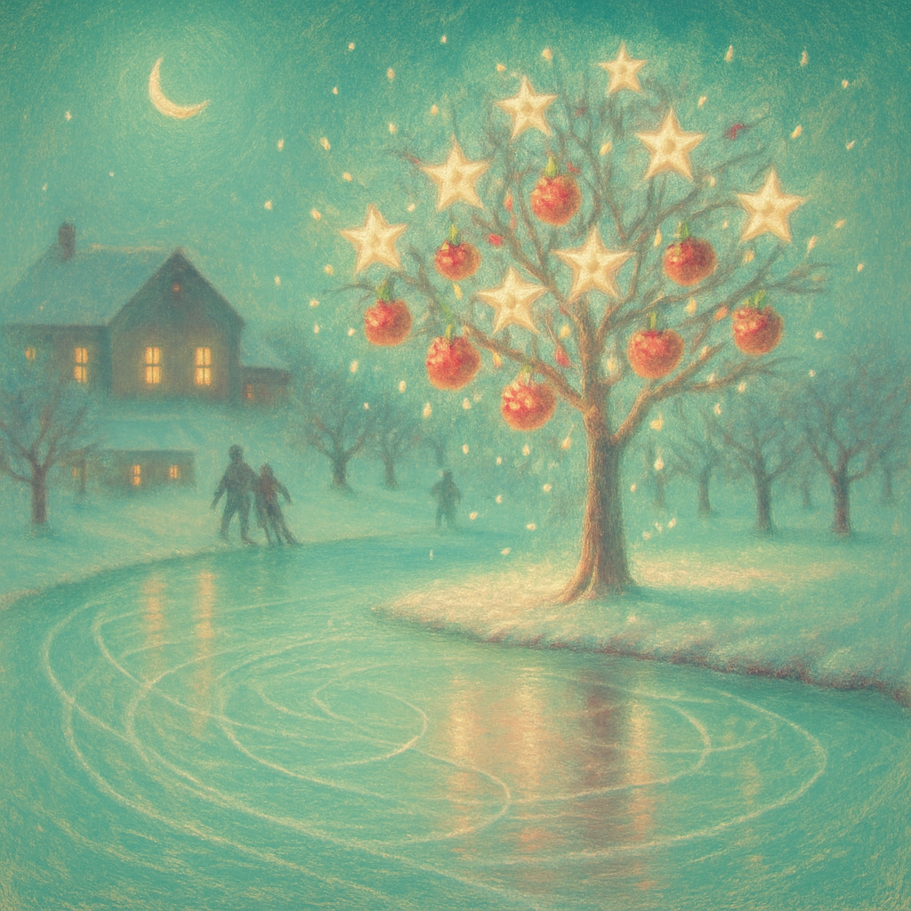 Skaters Under The Star Apple Tree paint by number