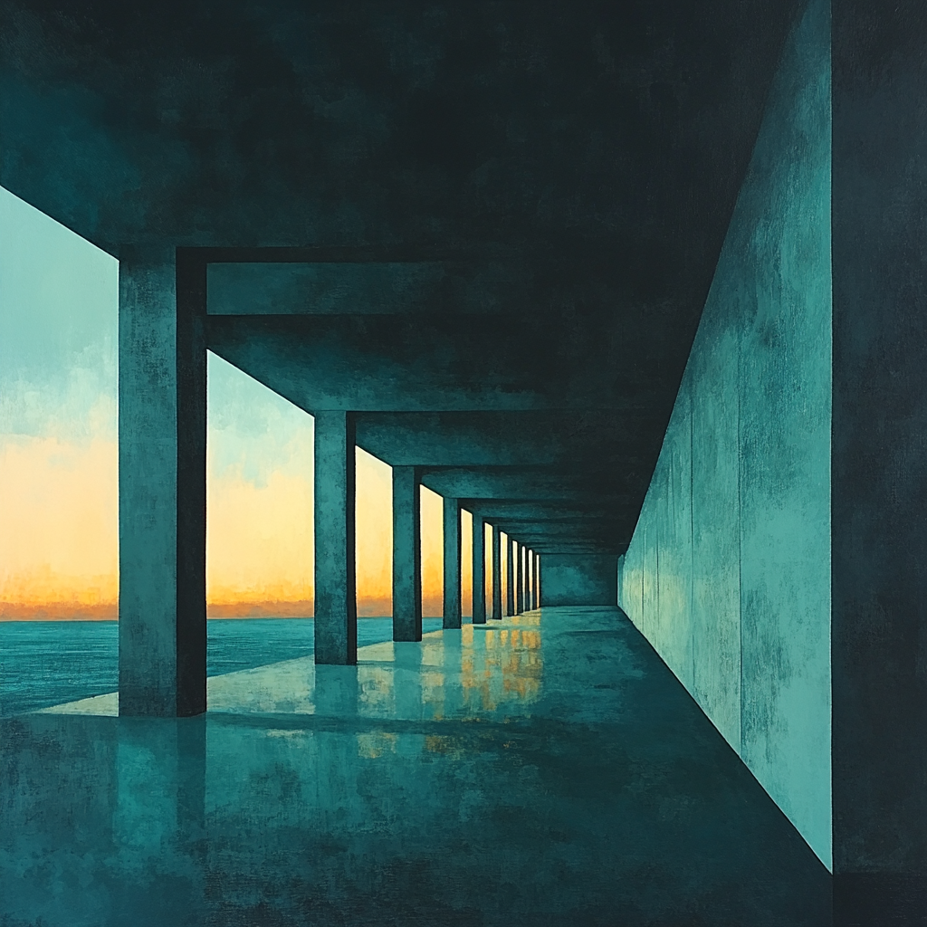 Edward Hopper Inspired Quiet Pier Paint by numbers art