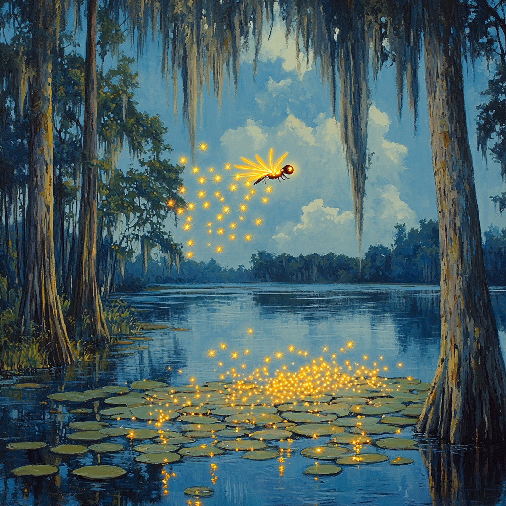 Ray Firefly Bayou Star Song Disney Inspired Painting by numbers kit