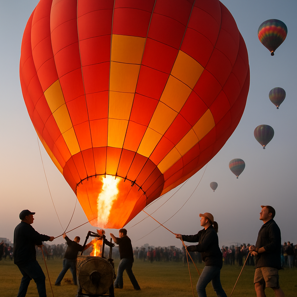 Albuquerque International Balloon Fiesta Dawn Lift paint by number