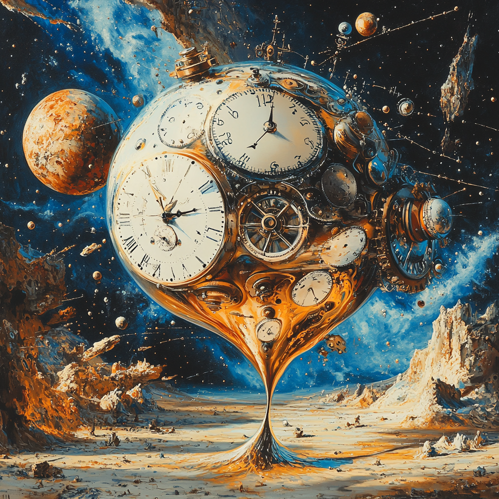 Salvador Dali Inspired Celestial Clockwork Painting by numbers kit