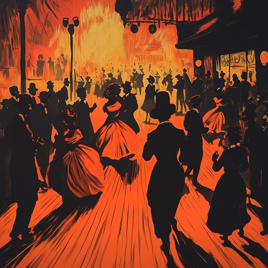 Henri De Toulouse-Lautrec Inspired Music Hall paint by numbers