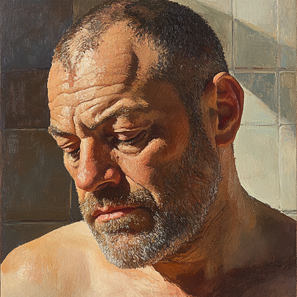 Lucian Freud Inspired Intimate Study paint by number