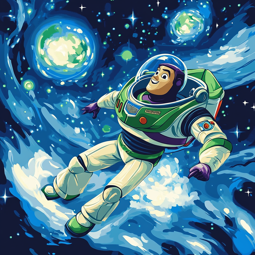 Buzz Lightyear’s Galactic Star Patrol Disney Inspired paint by color
