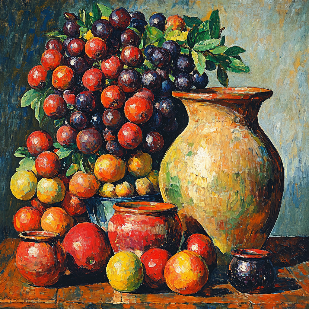 Paul Cézanne Inspired Still Life With Fruit Paint by numbers art