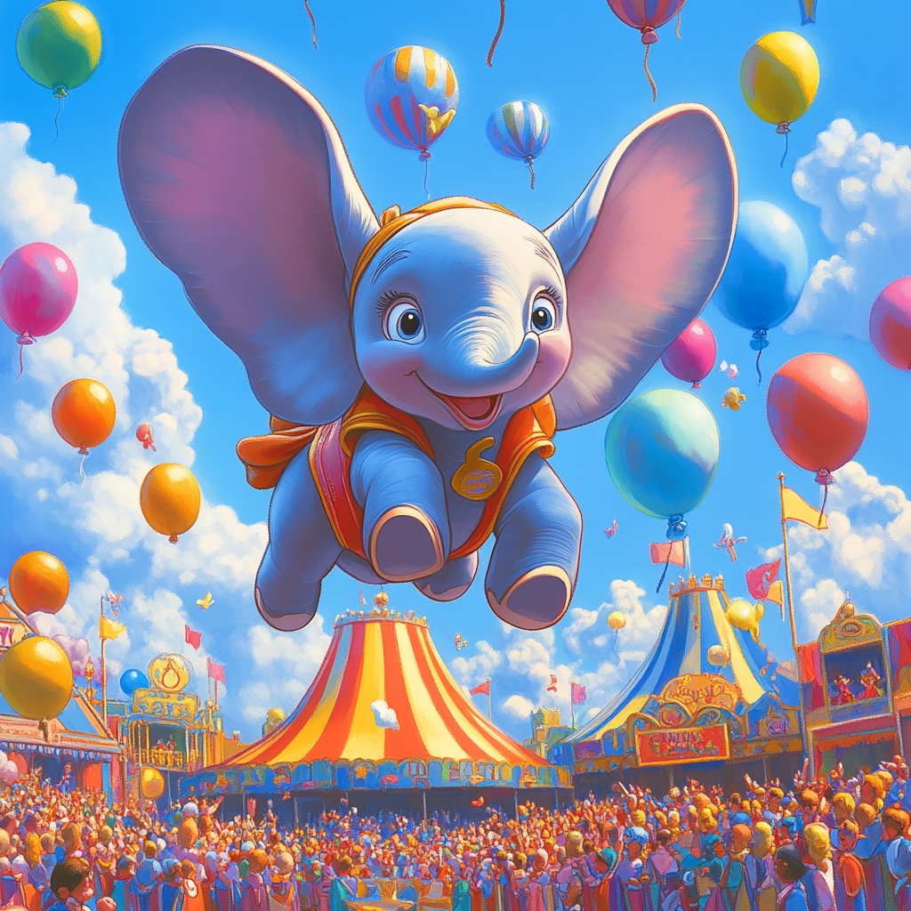 Dumbo’s Big Top Flying Show Disney Inspired Paint by numbers kits