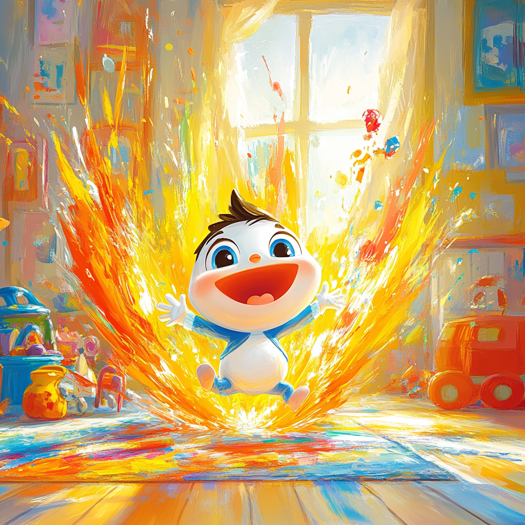 Jack-Jack’s Playful Power Burst Disney Inspired paint by numbers