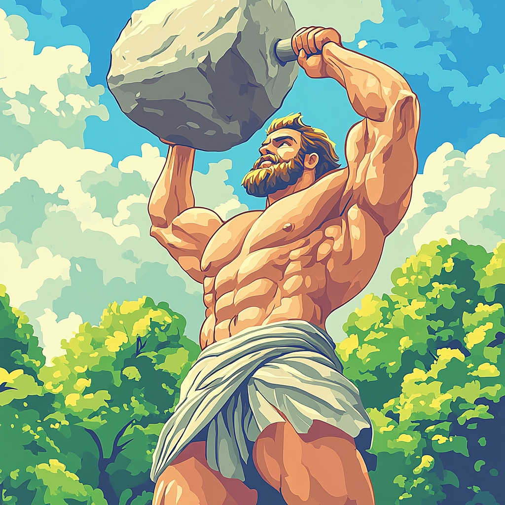 Hercules’ Heroic Strength Test Disney Inspired paint by color