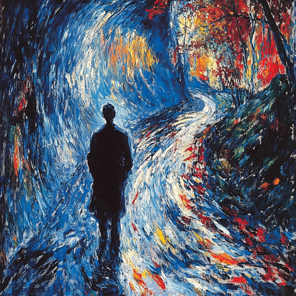 Edvard Munch Inspired Melancholy Numbered painting kits