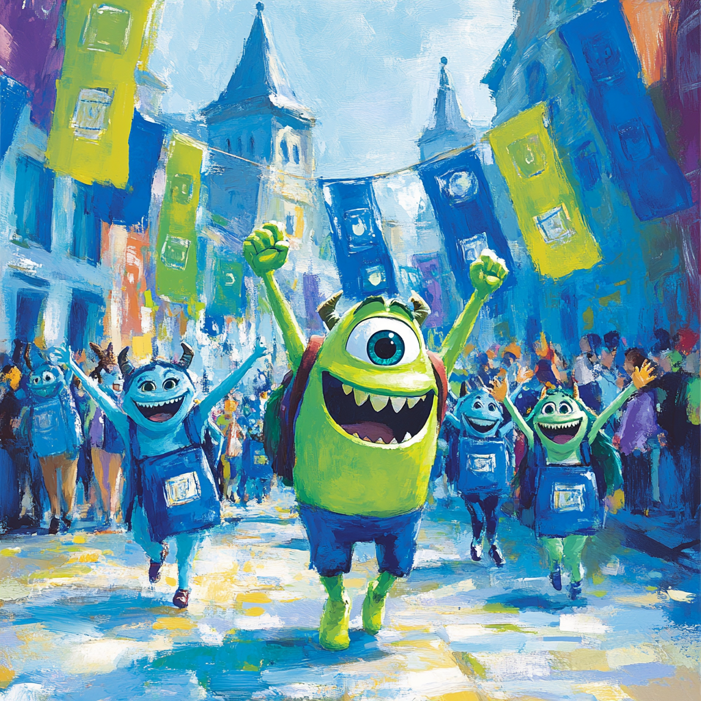 Mike Wazowski’s Monster Campus Pride Disney Inspired Painting by numbers kit