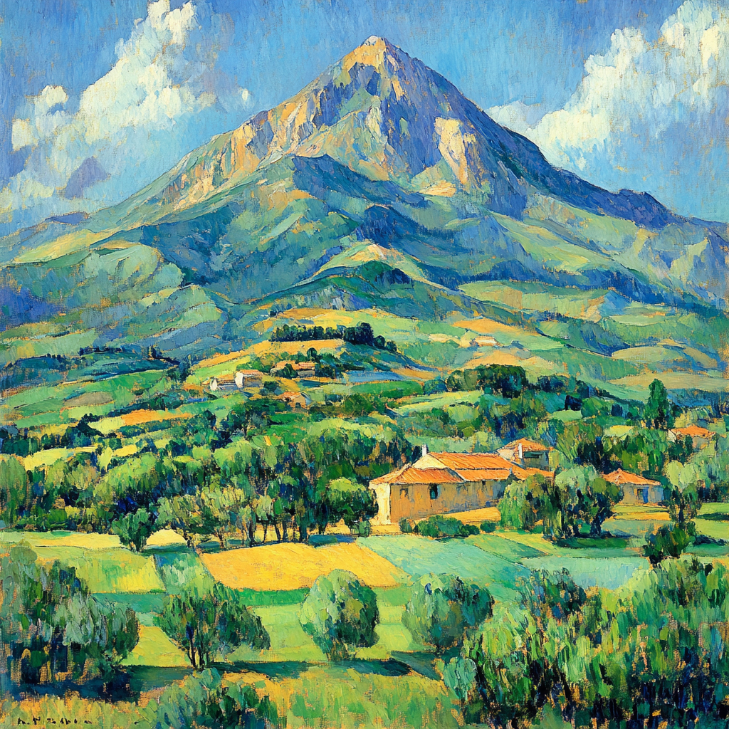 Paul Cézanne Inspired Mont Sainte Victoire Number painting