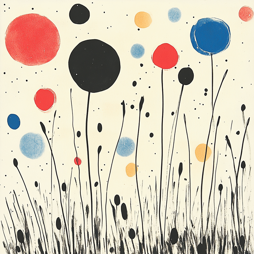 Joan Miro Inspired Garden Of Signs Paint by numbers art