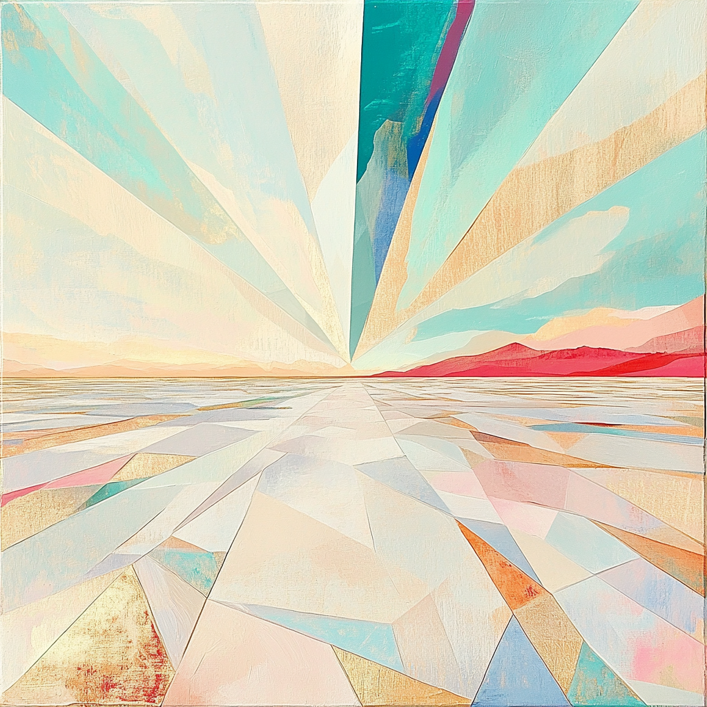 Frida Kahlo Inspired Salt Desert Prism Mirage paint by number