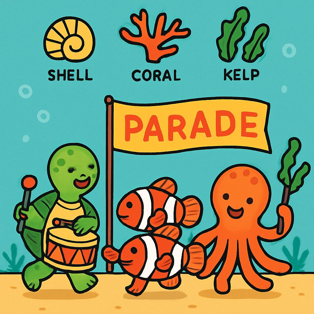 Coral Reef Planet Parade painting number kit