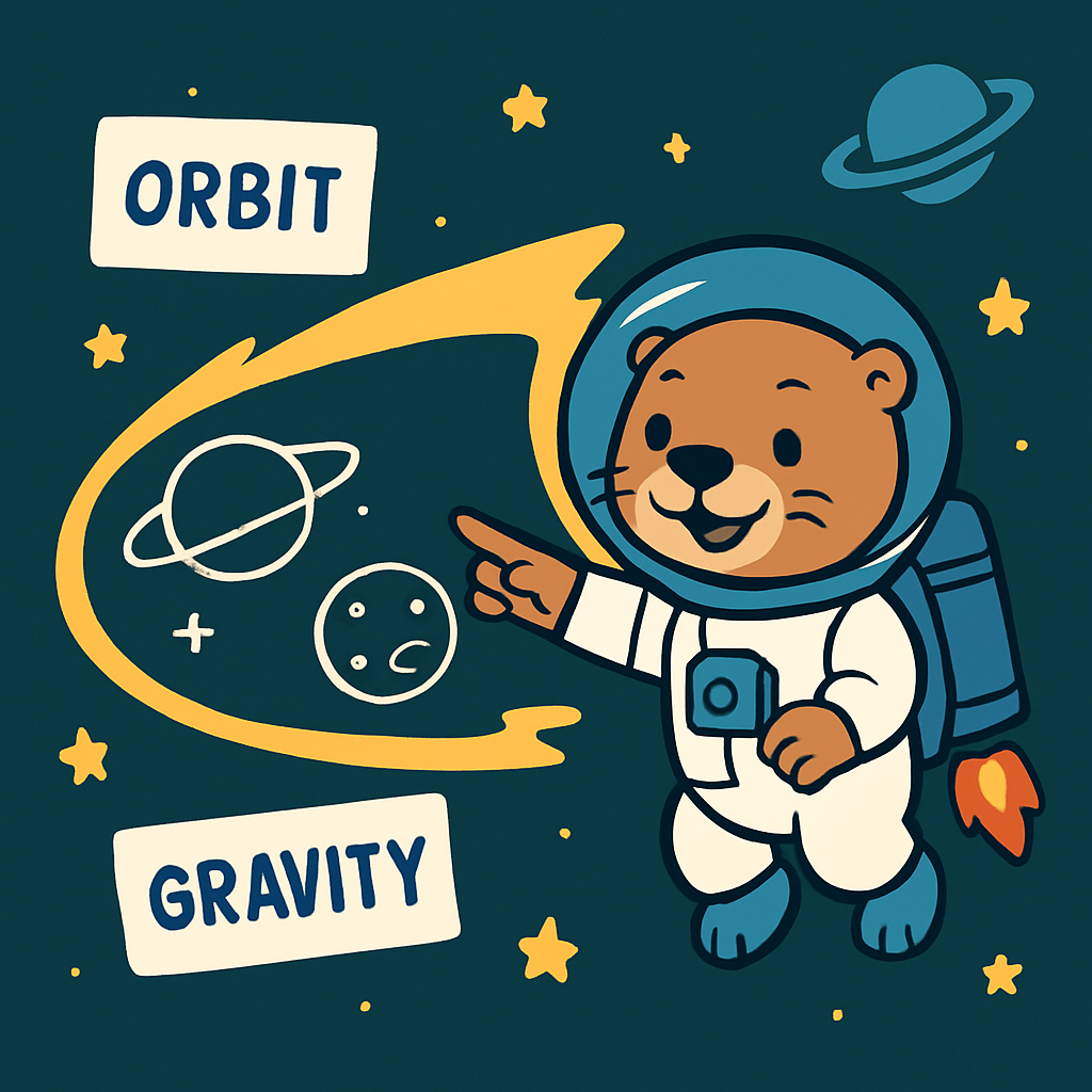 Astro Otter And The Comet Classroom paint by color