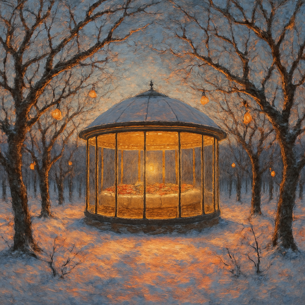 Holiday Feast In The Glass Orchard Pavilion DIY paint by numbers