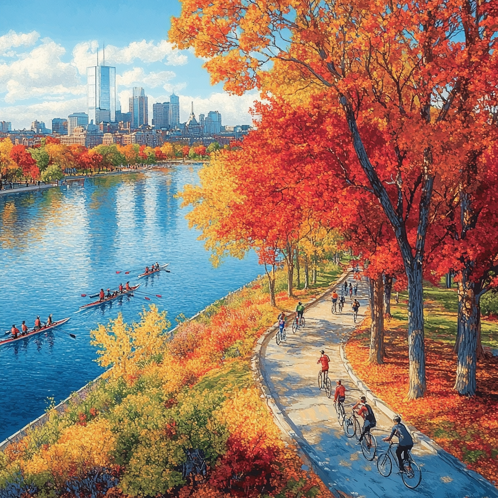 Boston Charles River Esplanade United States DIY paint by numbers