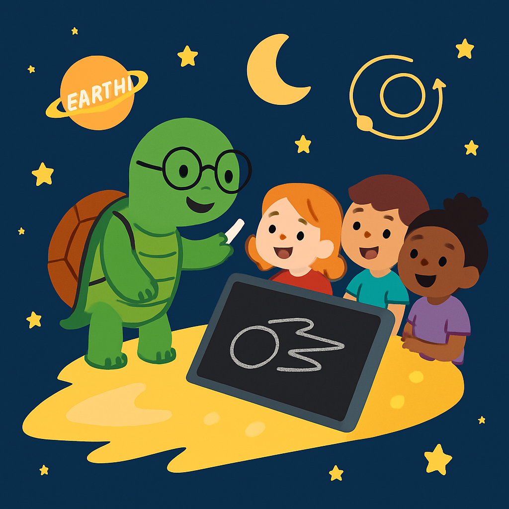 Comet Classroom With The Star Turtle paint by numbers