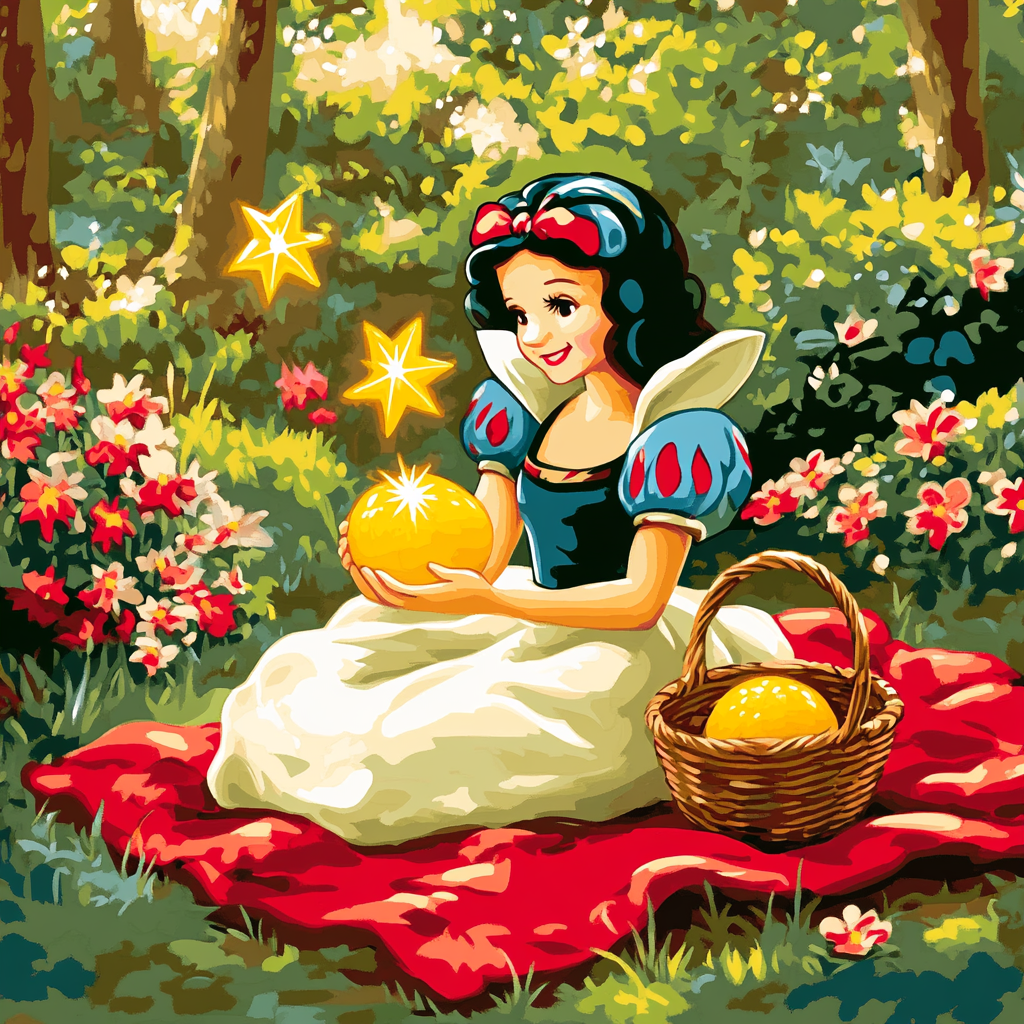 Snow White Forest Glade Starapple Picnic Numbered painting kits