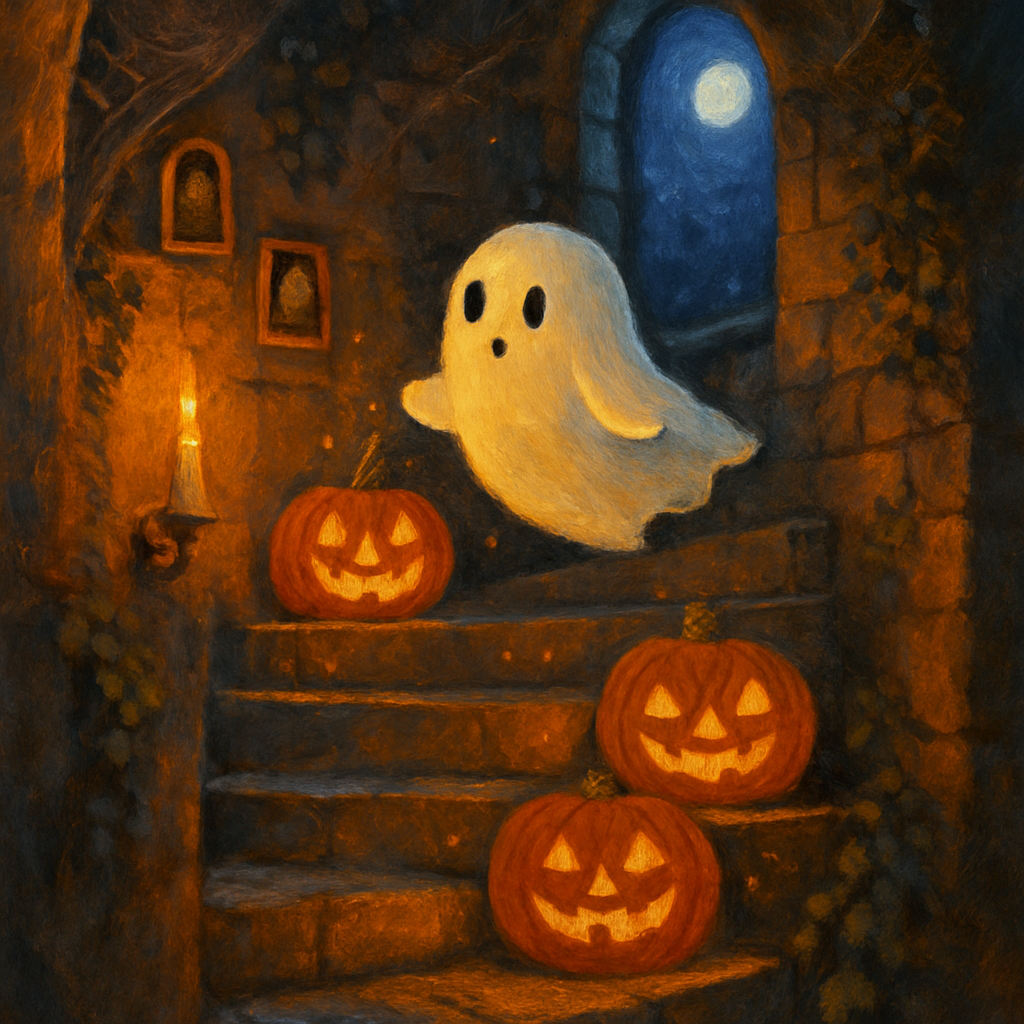 Jack O Lantern Spiral Stair In The Old Tower Numbered painting kits
