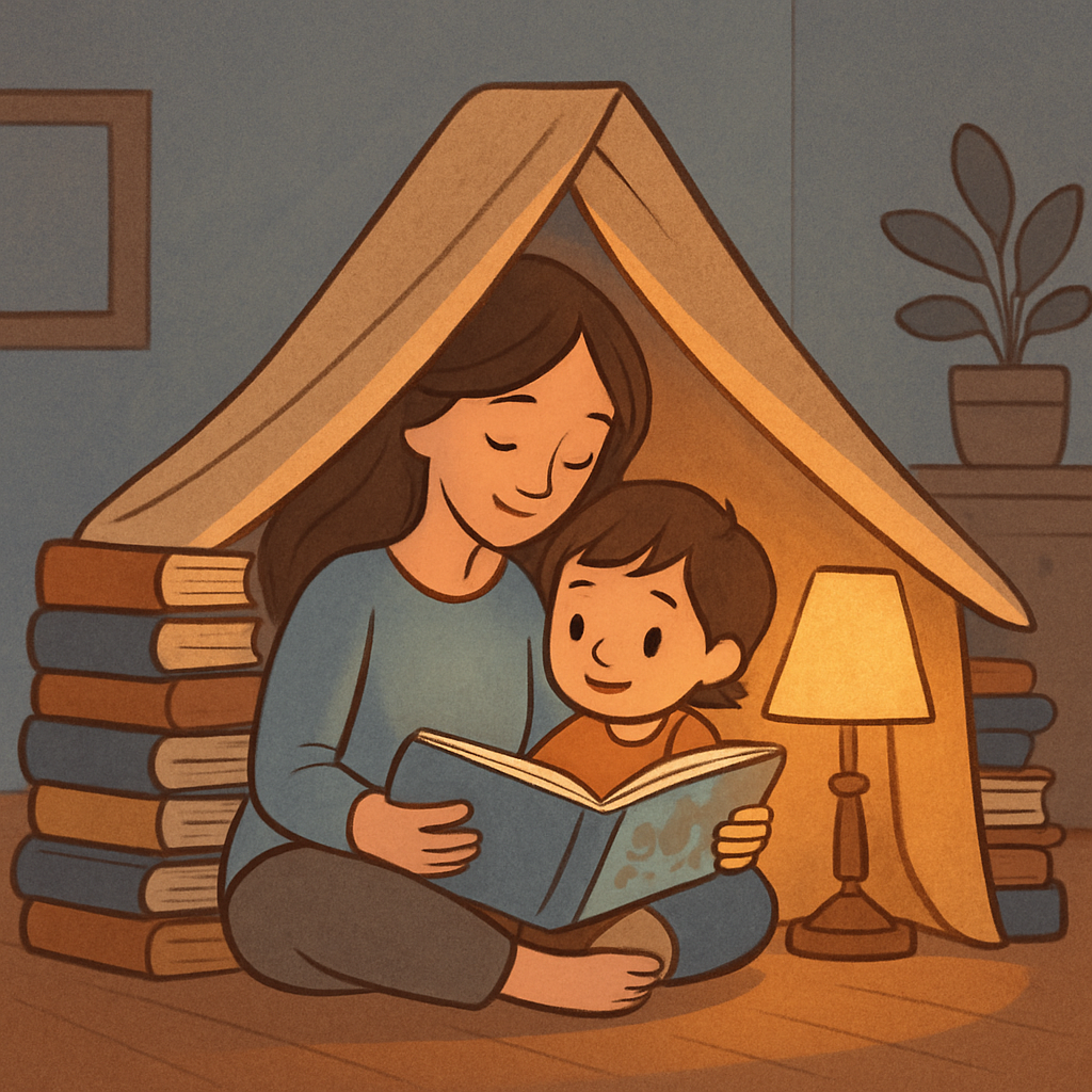 Library Book Fort Reading Day Number painting