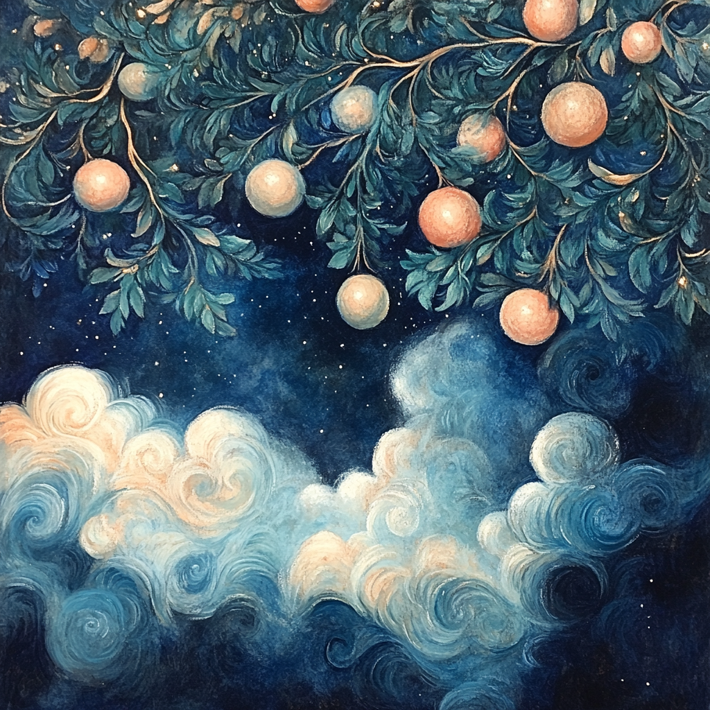 Edgar Degas Inspired Nebula Orchard paint by numbers