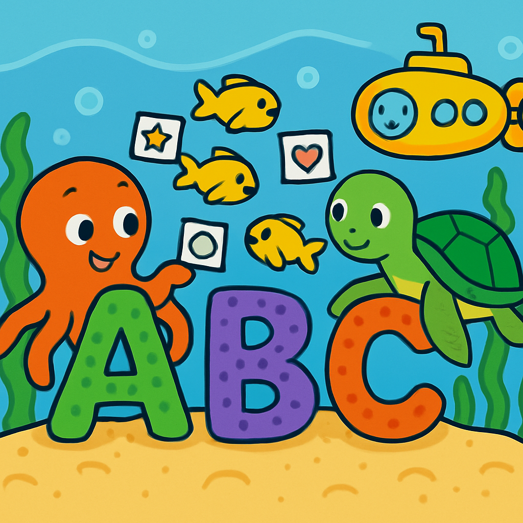 Coral Codebreakers And The Sunken Alphabet Reef DIY paint by numbers